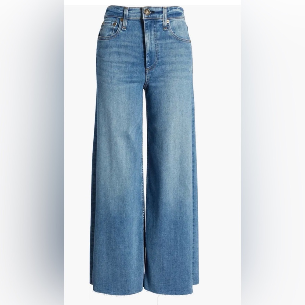 rag & bone Light Blue Wide-Leg Jeans